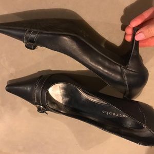 navy blue heels -  size 10